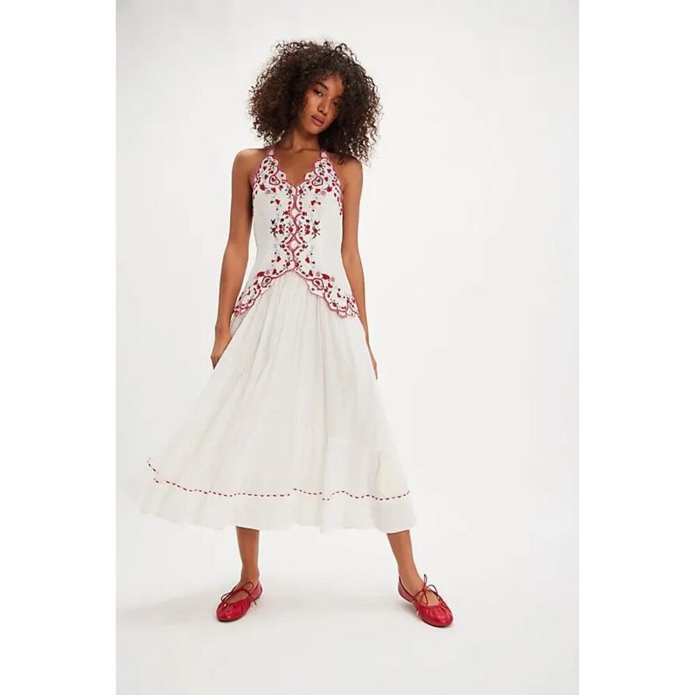 New Anthropologie Valenciana Midi Dress sz M